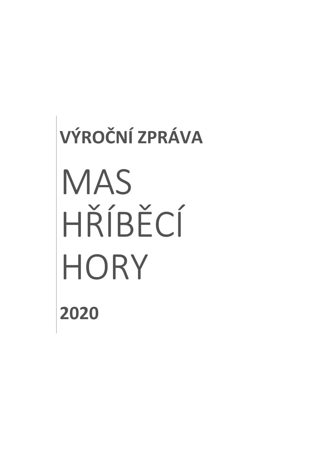 Výroční Zpráva 2020