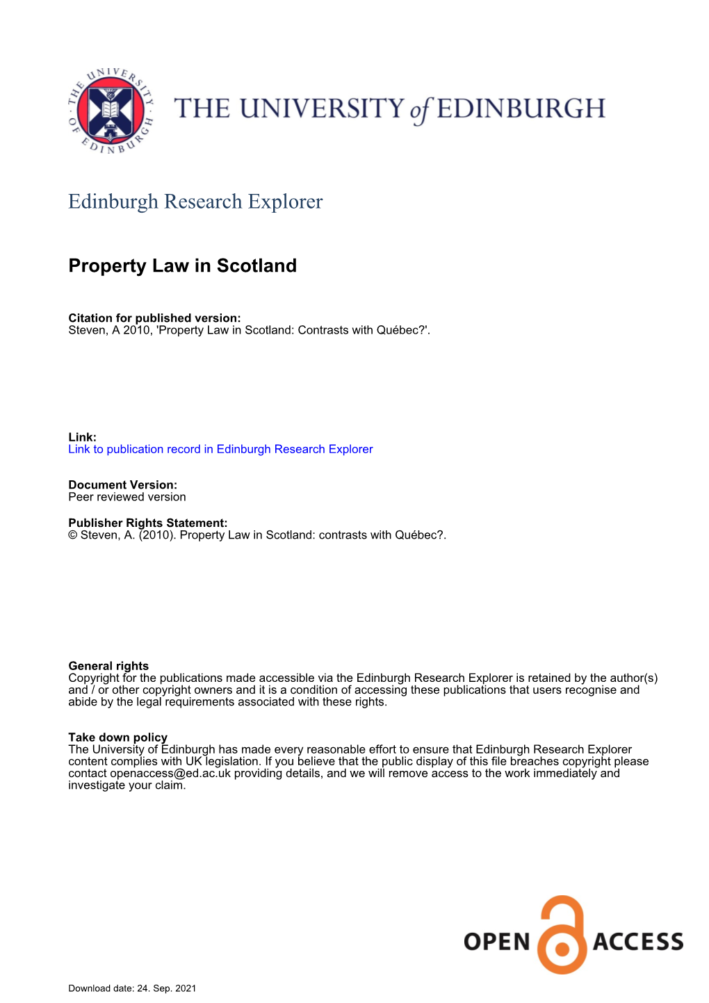 Edinburgh Research Explorer