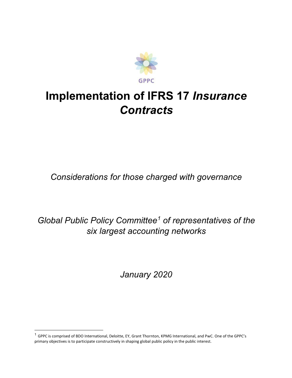 Implementation of IFRS 17 Insurance Contracts