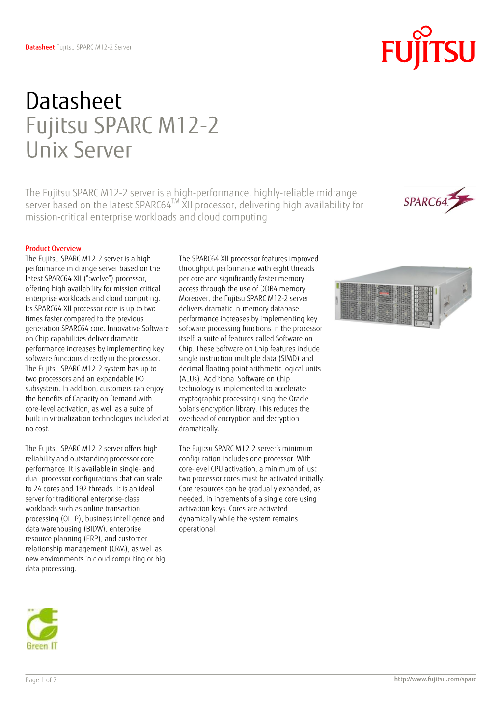 Fujitsu Datasheet English