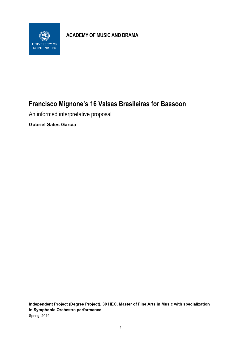 Francisco Mignone's 16 Valsas Brasileiras for Bassoon