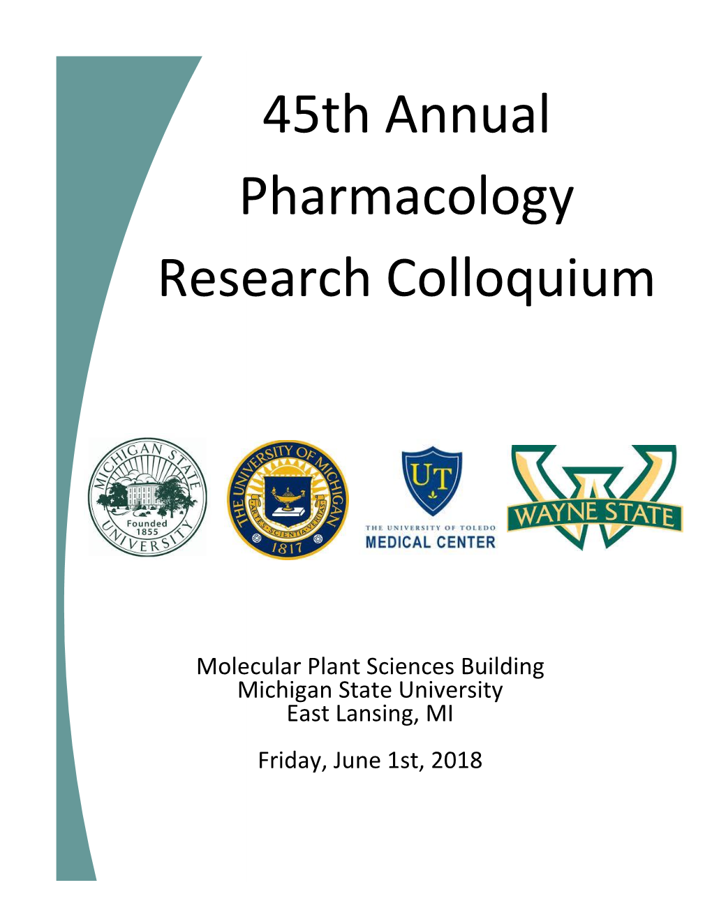 45Th Annual Pharmacology Research Colloquium