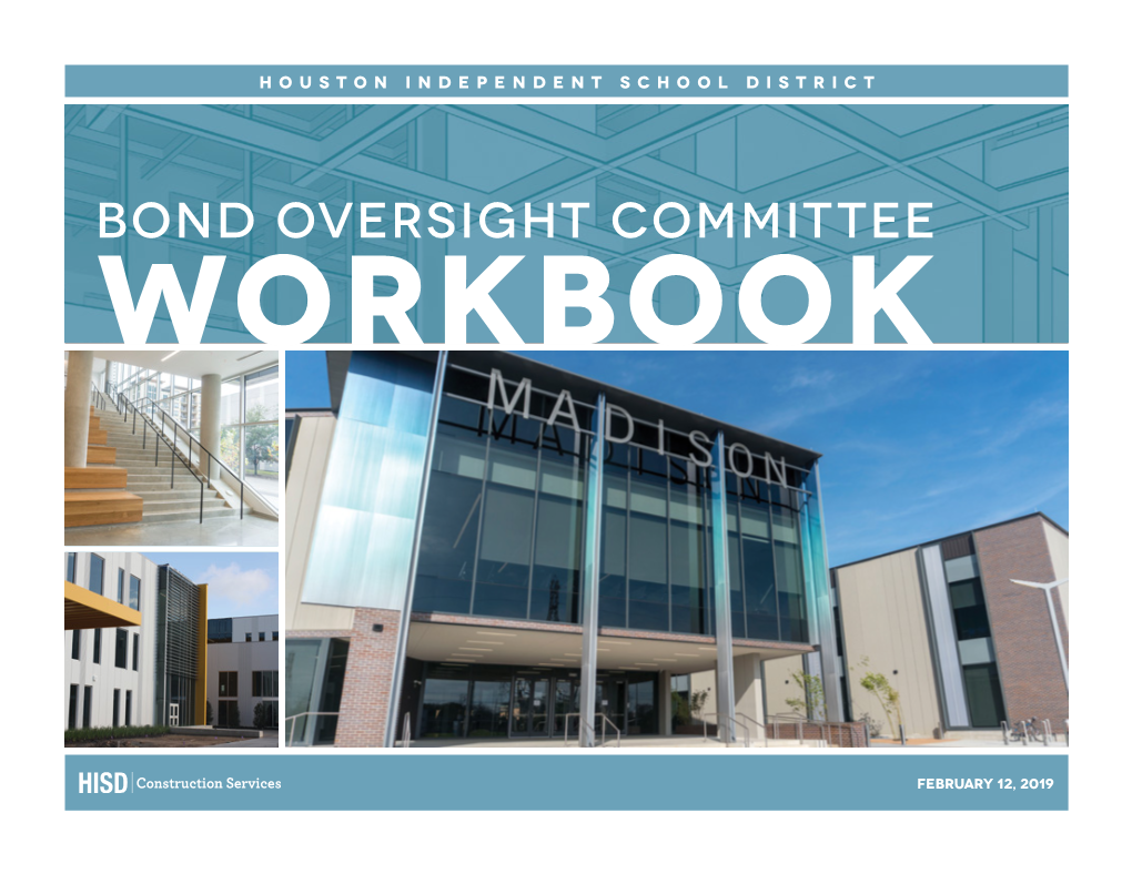 Bond Oversight Committee Workbook