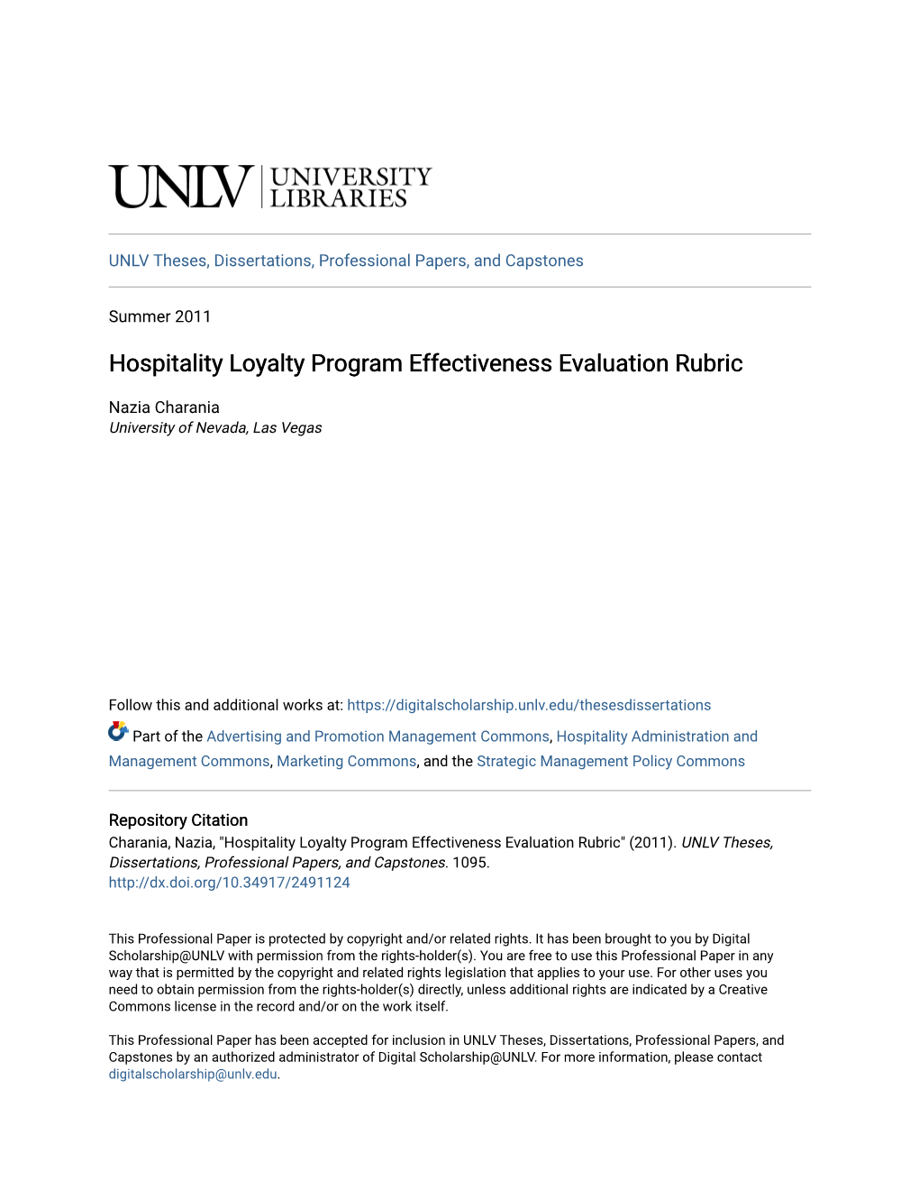 Hospitality Loyalty Program Effectiveness Evaluation Rubric
