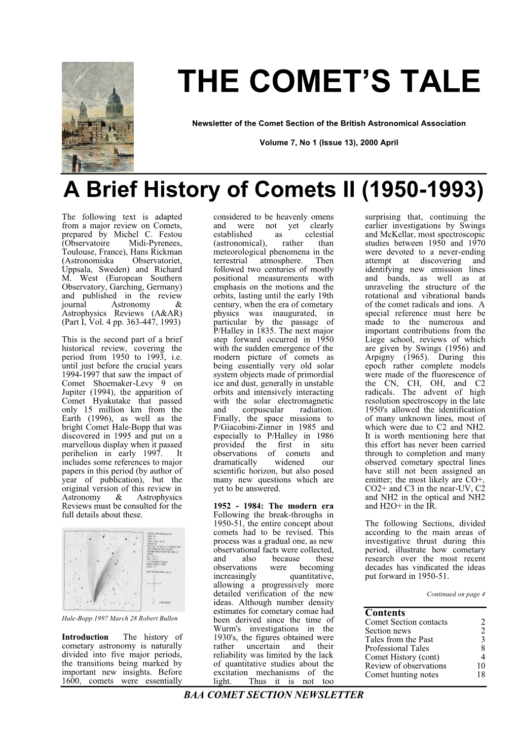 The Comet's Tale