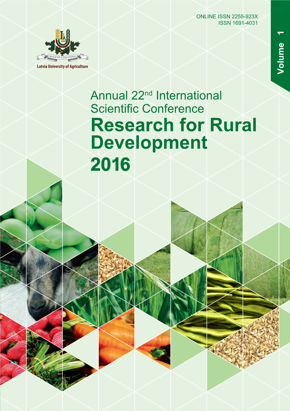 Research for Rural Development 2016. Vol. 1