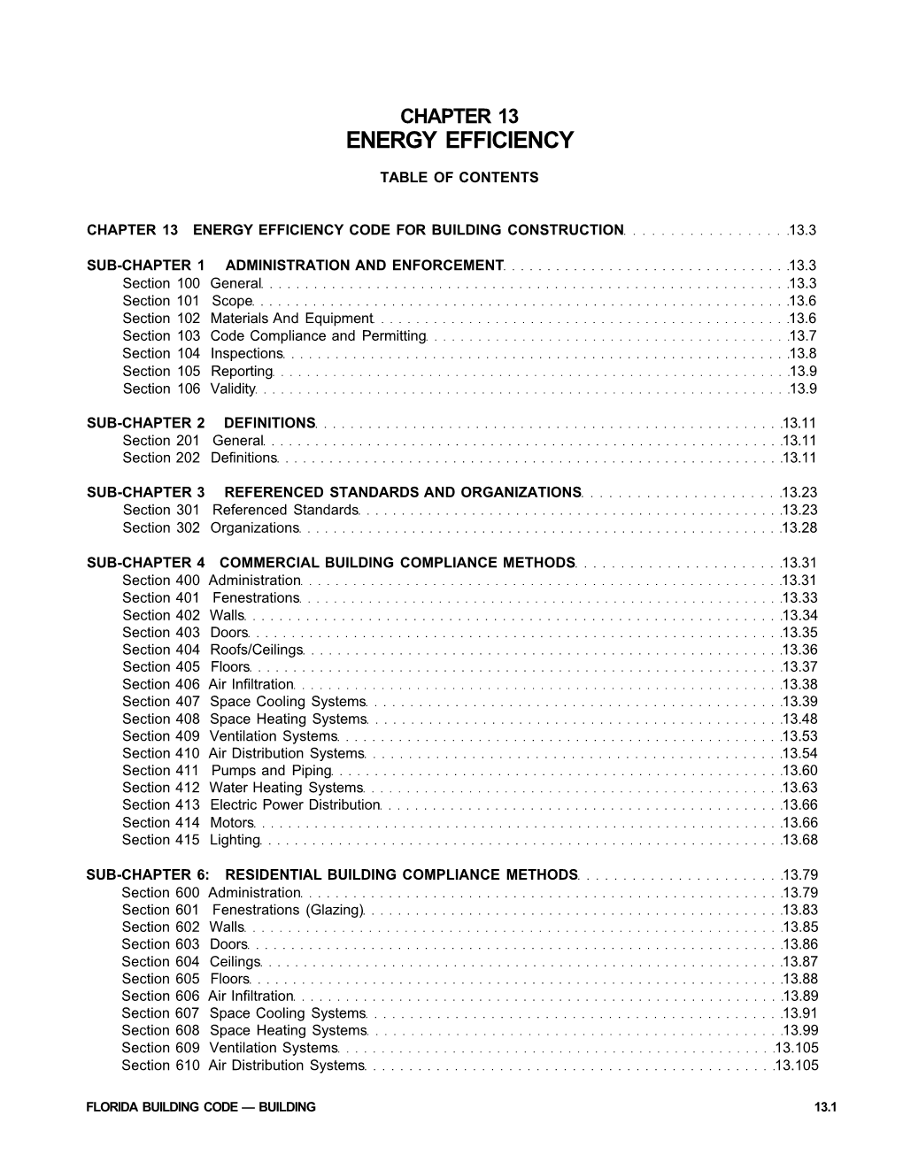 Chapter 13 Energy Efficiency