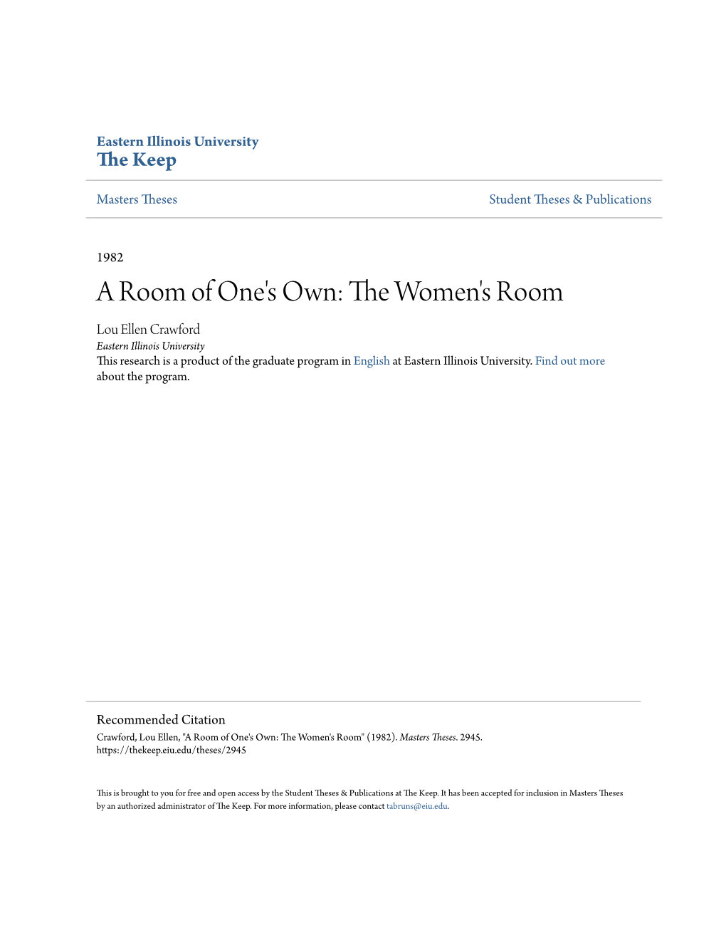 The Women's Room