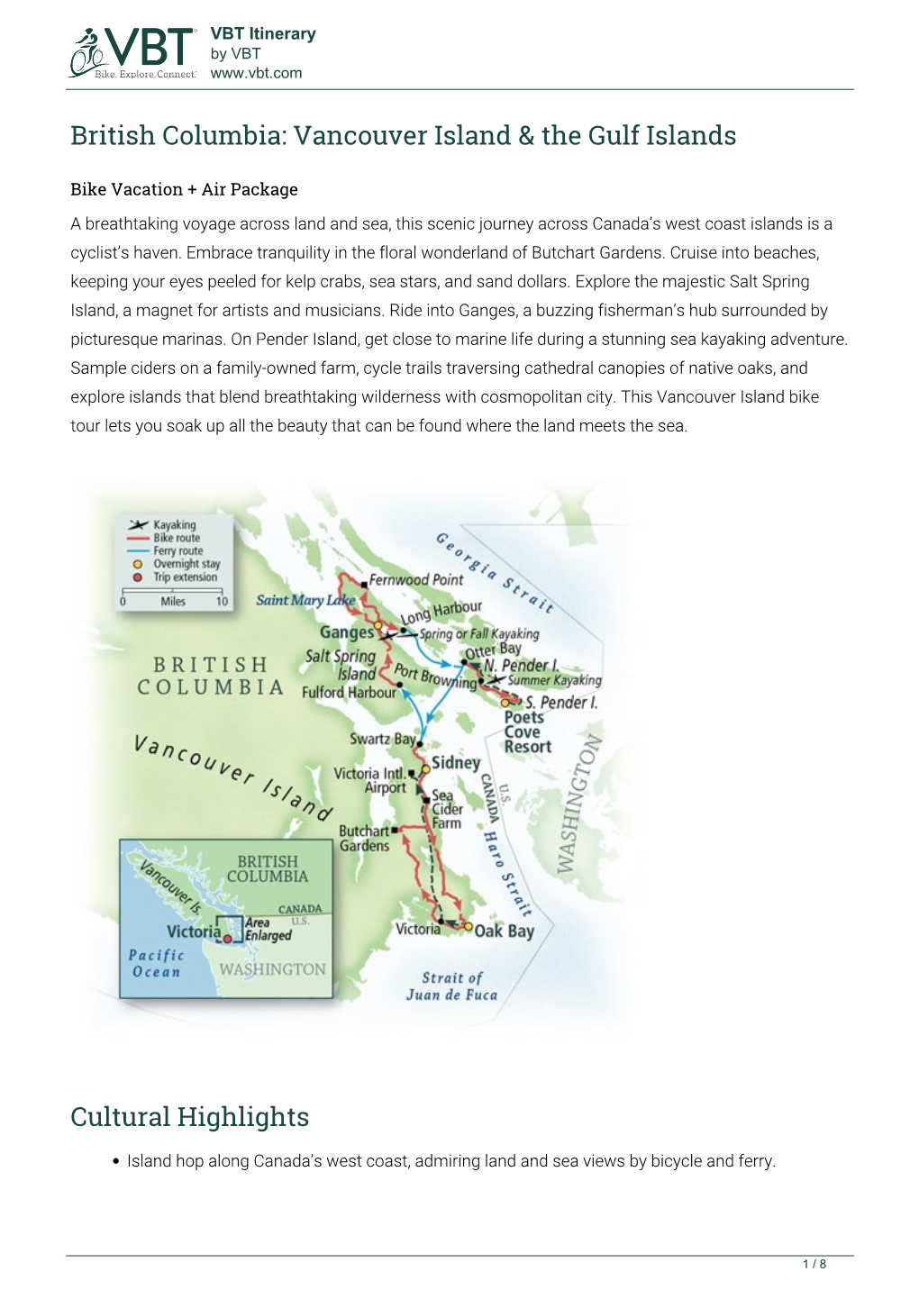 British Columbia: Vancouver Island & the Gulf Islands