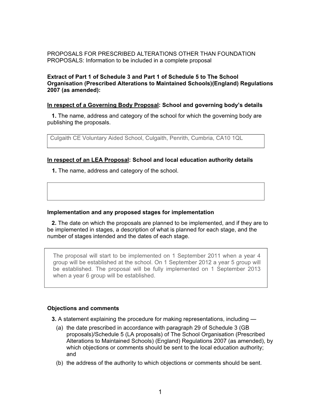 Culgaith S19 Complete Proposal