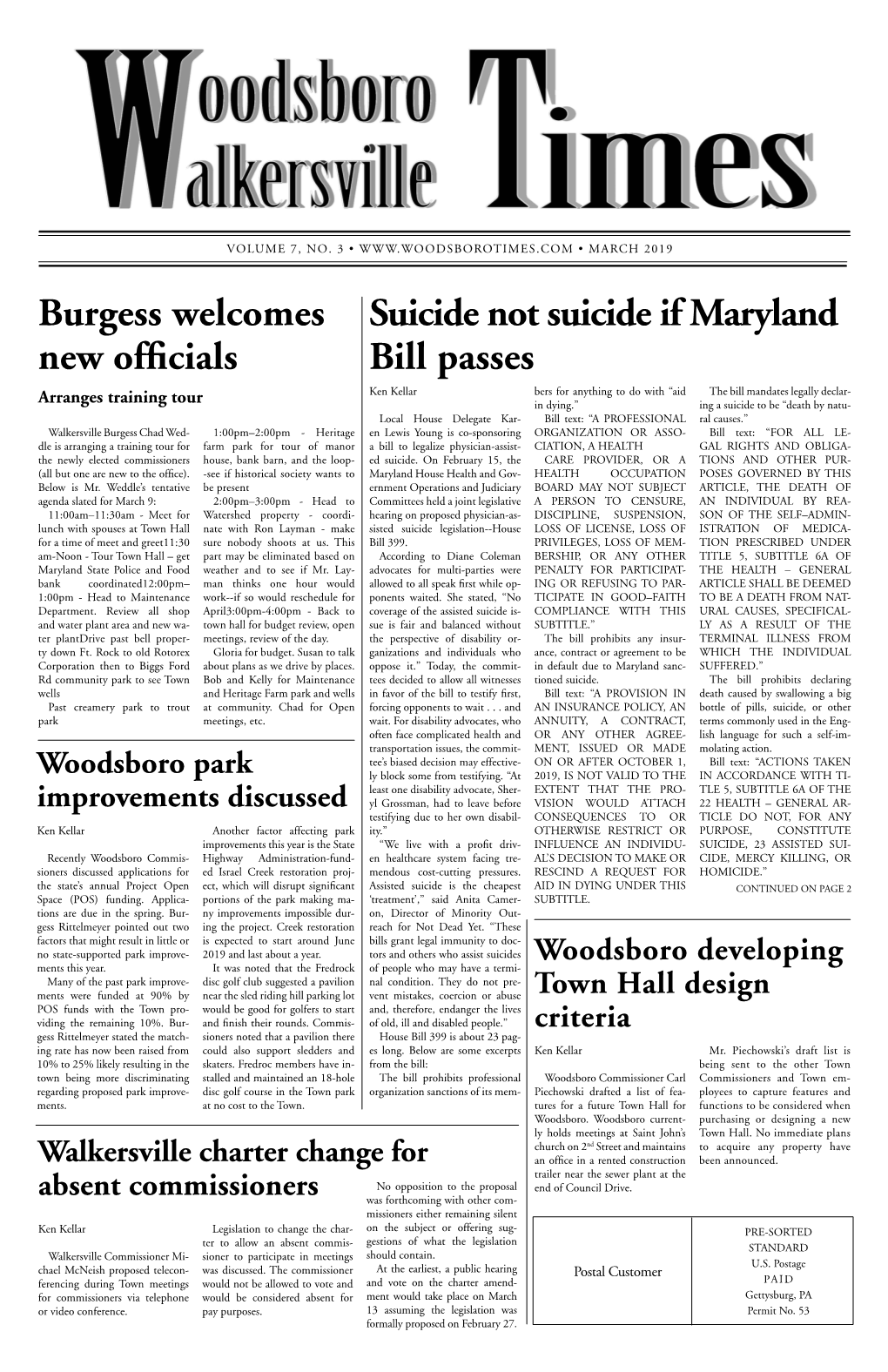 Suicide Not Suicide If Maryland Bill Passes