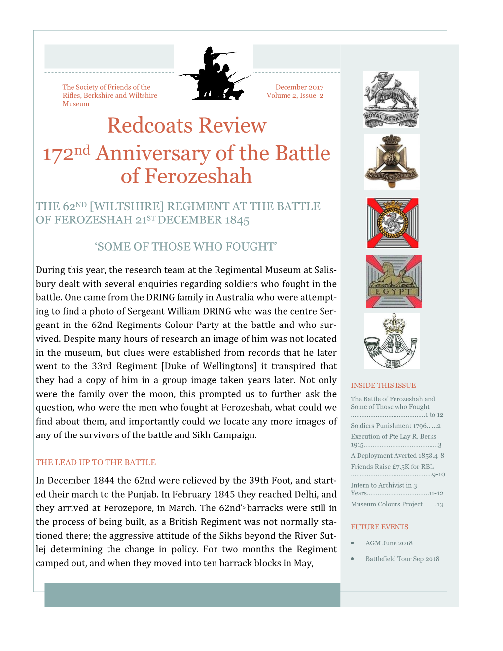 Redcoats Review 172Nd Anniversary of the Battle of Ferozeshah