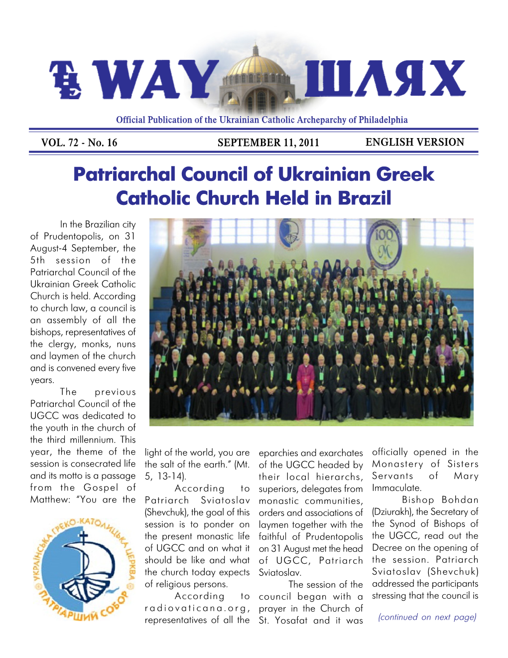 Patriarchal Council of Ukrainian Greek Catholic Church Held in Brazil