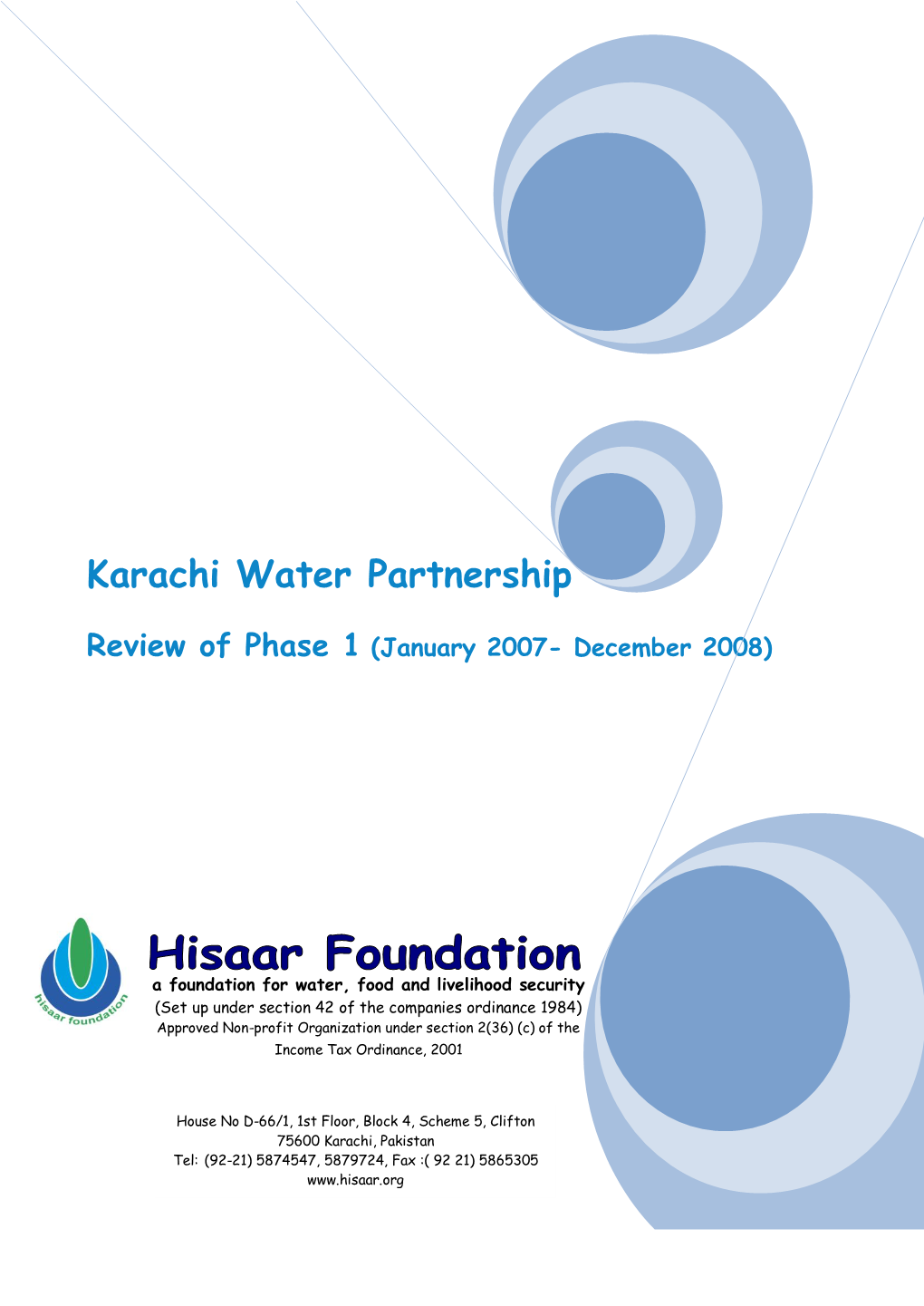 Karachi Water Partnership Review