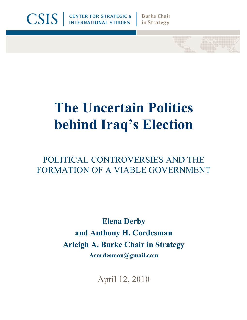 The Uncertain Politics Behind Iraq's Election