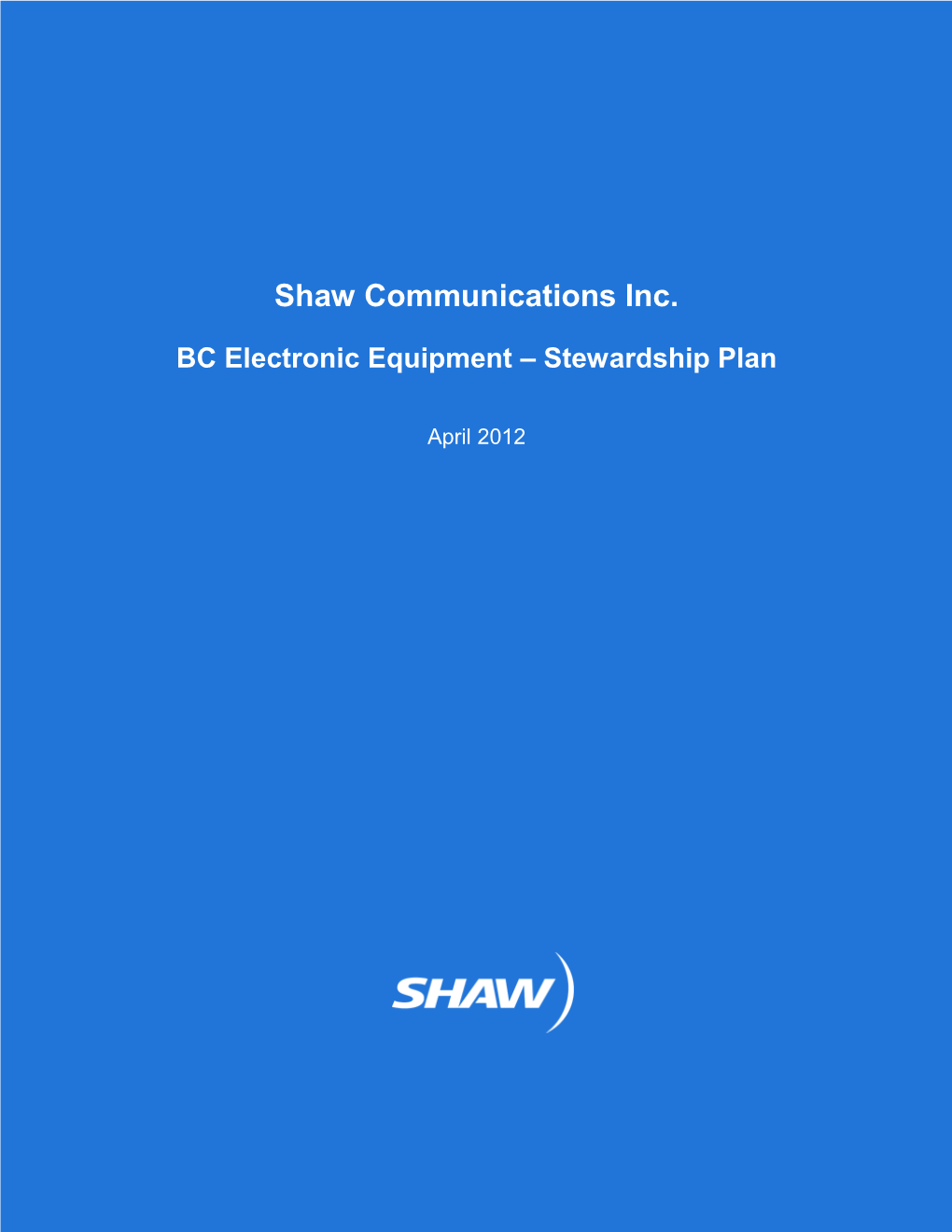 Shaw Communications Inc