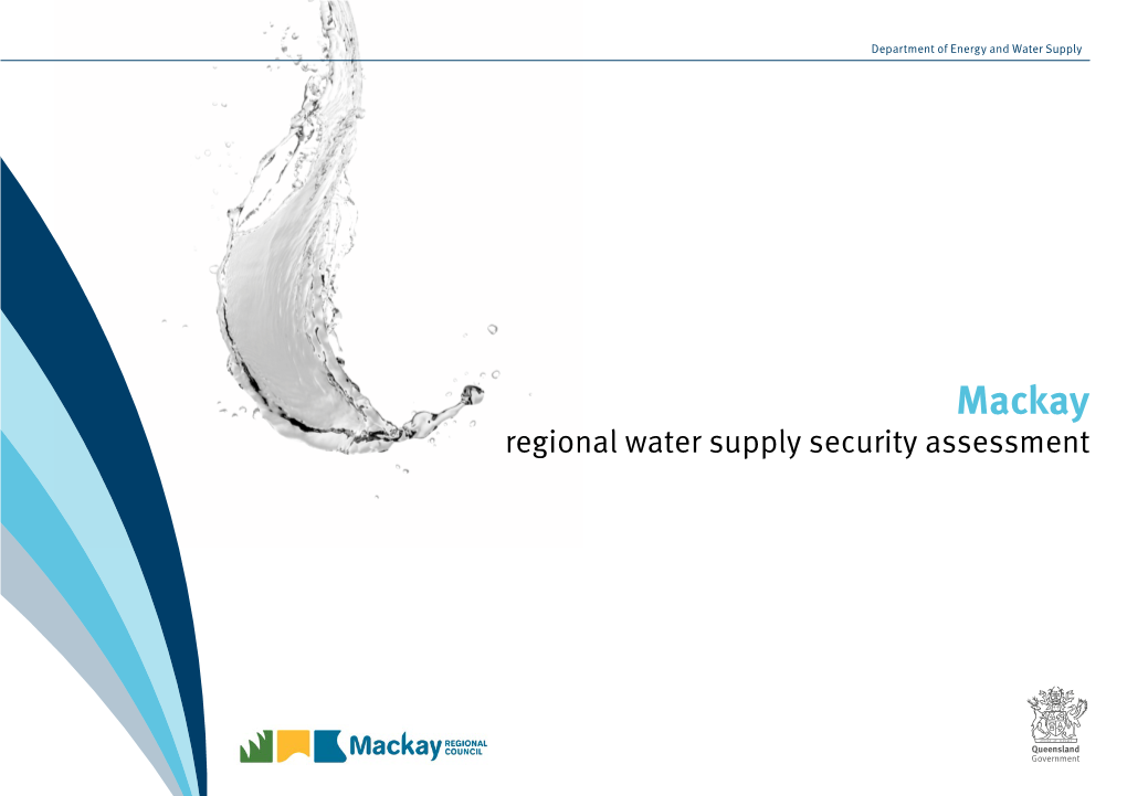 Mackay Regional Water Supply Security Assessment CS7098 06/17