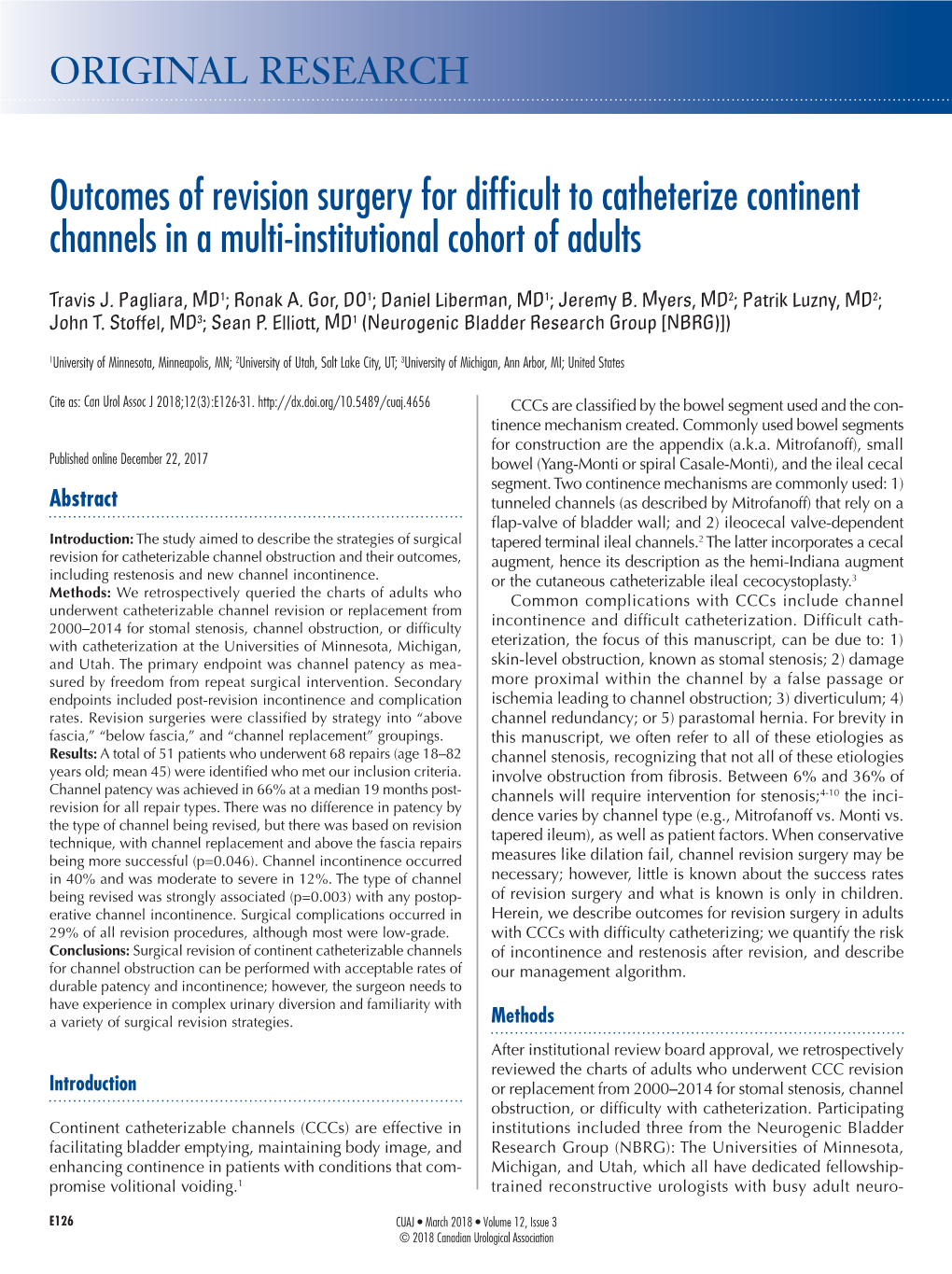 Outcomes of Revision Surgery for Difficult to Catheterize Continent Channels in a Multi-Institutional Cohort of Adults