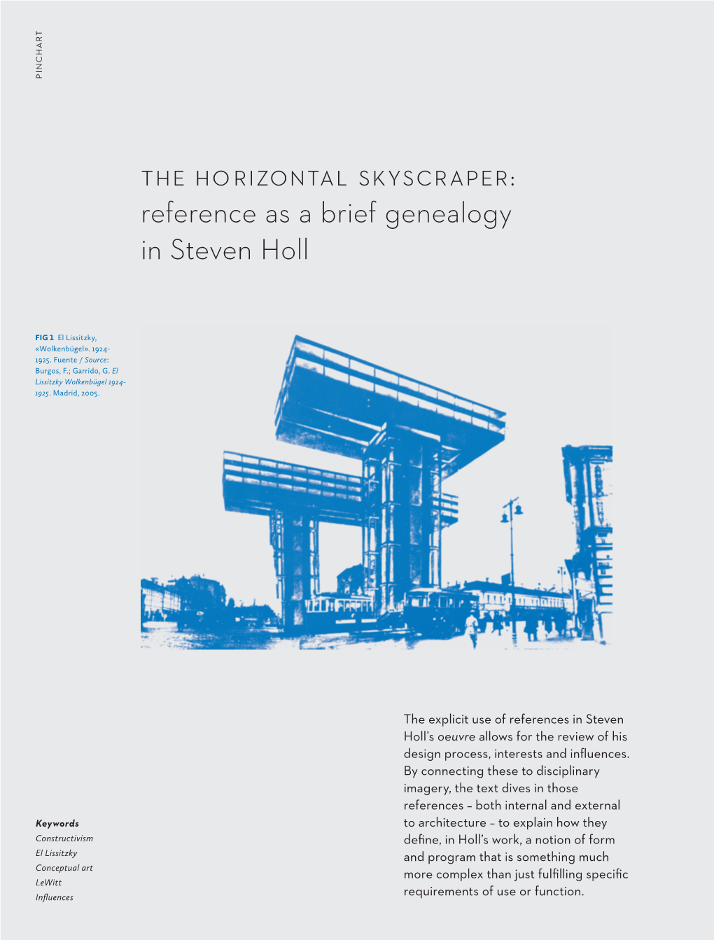 Reference As a Brief Genealogy in Steven Holl