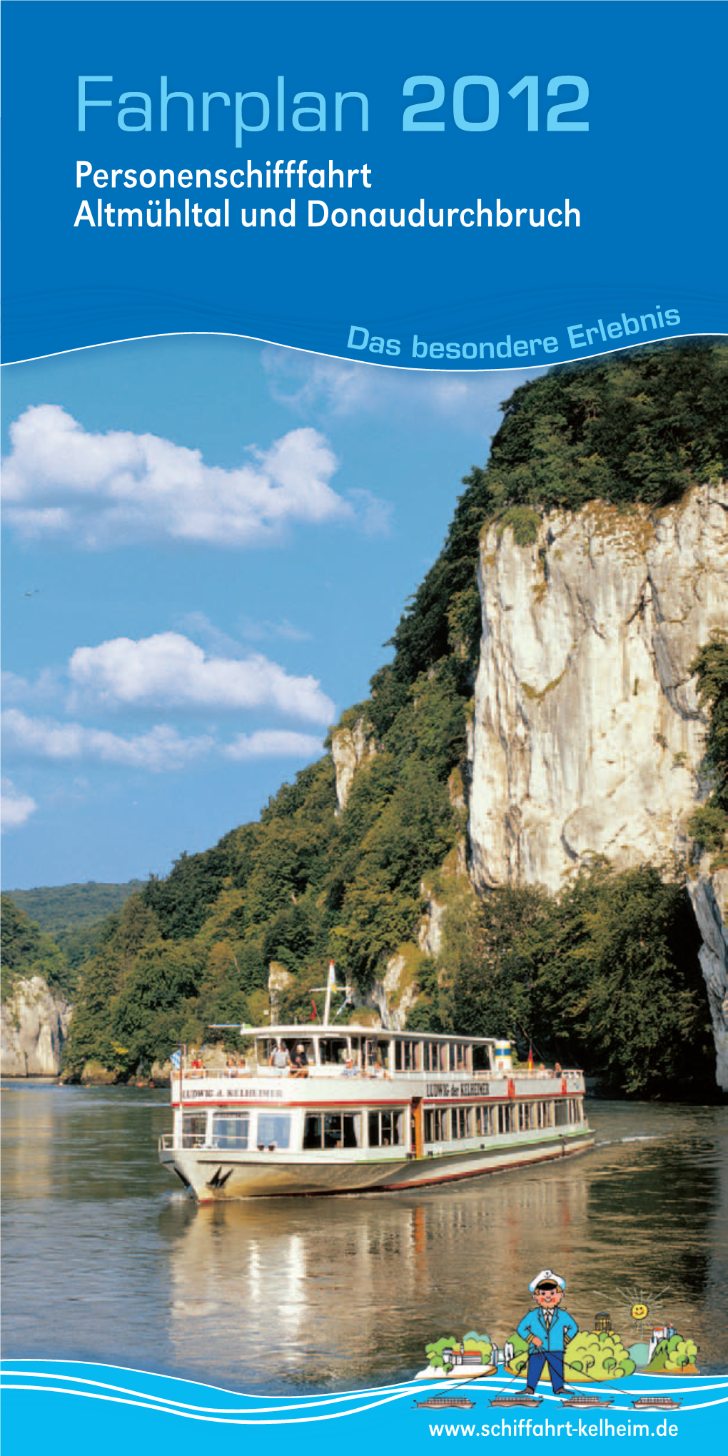 Fahrplan 2012 Personenschifffahrt Altmühltal Und Donaudurchbruch