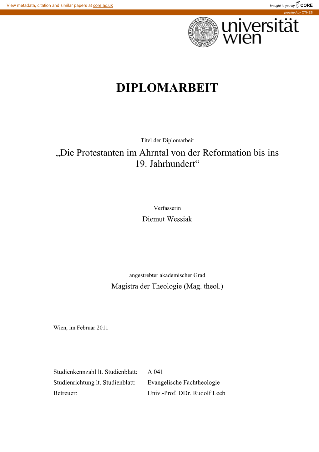 Diplomarbeit