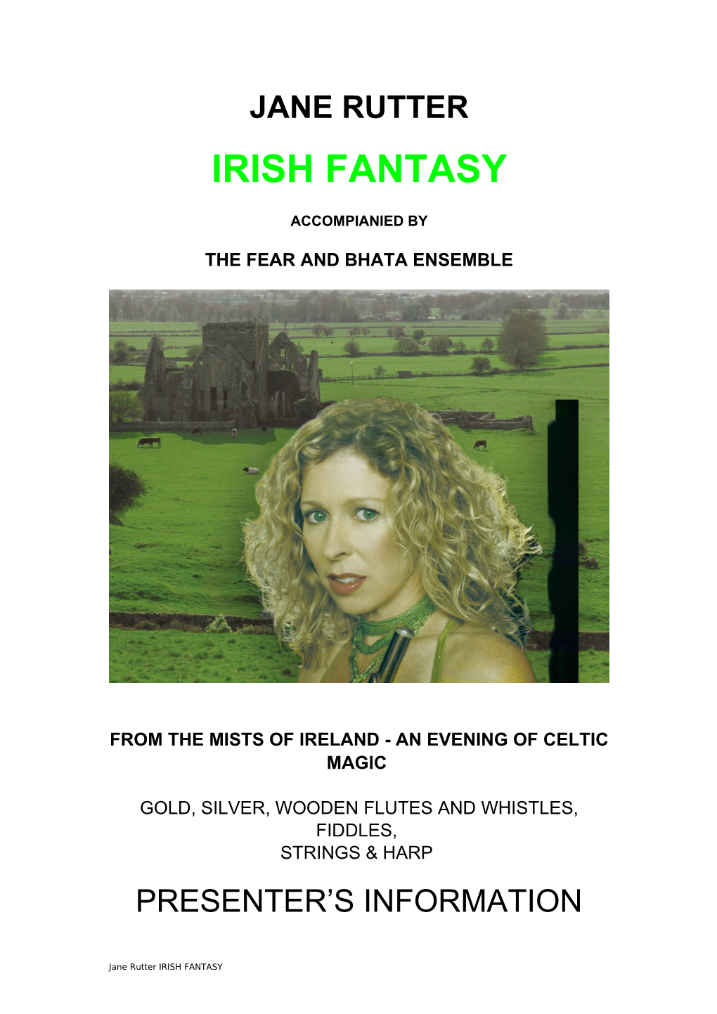 Jane Rutter "An Irish Fantasy"