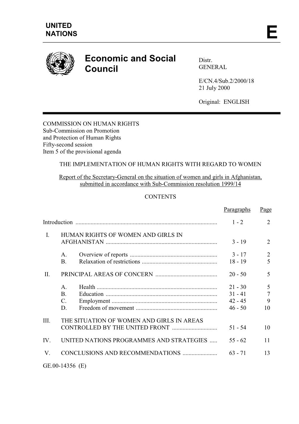 Economic and Social Council