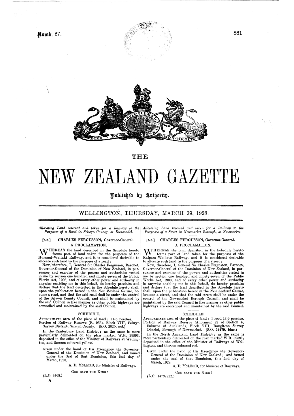 No 27, 29 March 1928