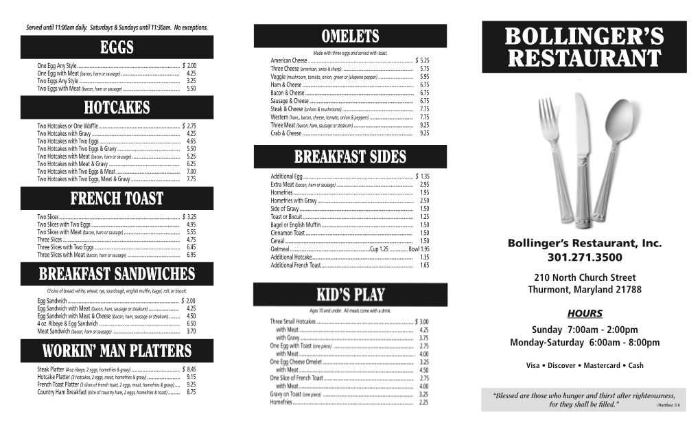 Bollinger's Restaurant