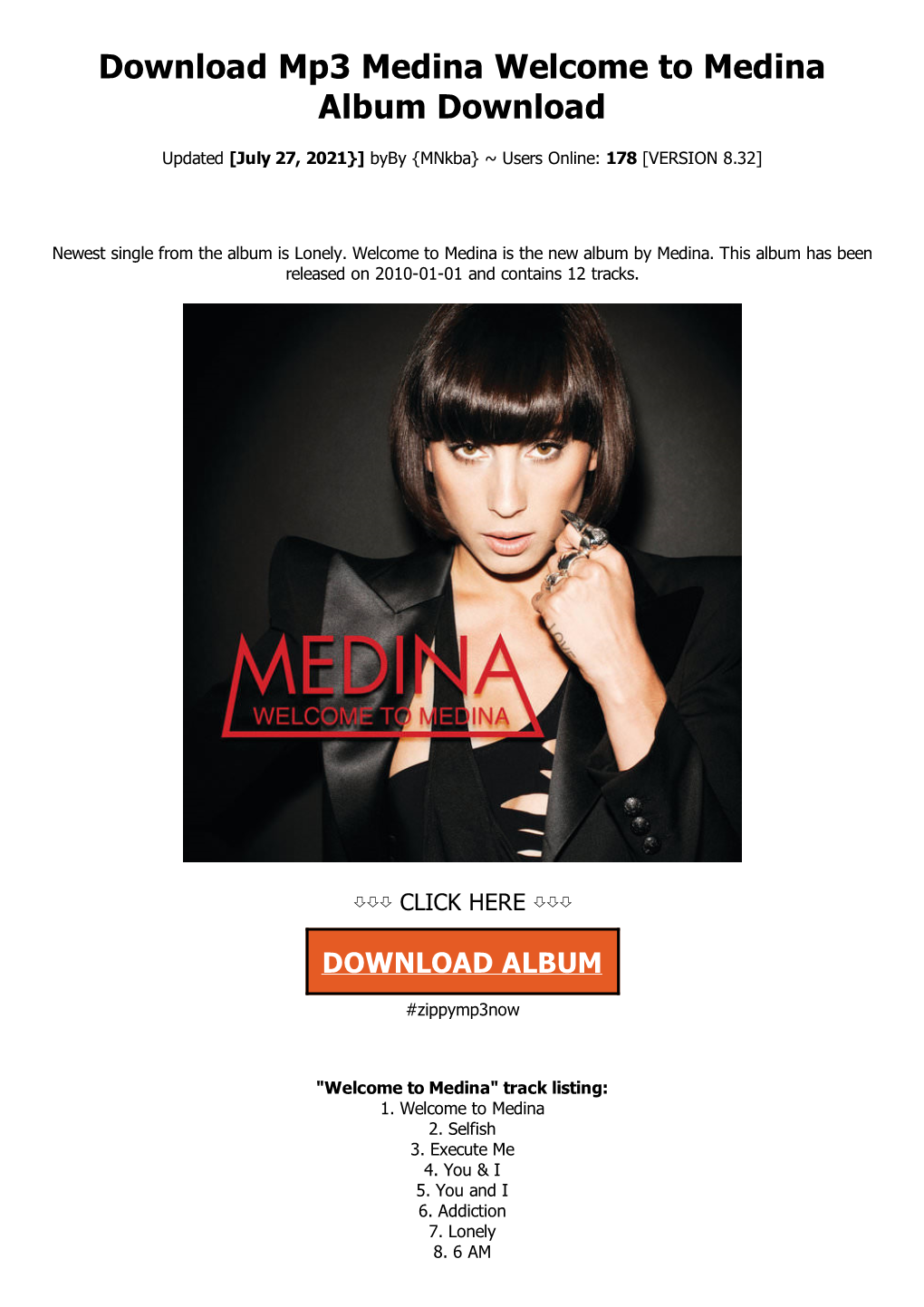 Download Mp3 Medina Welcome to Medina Album Download