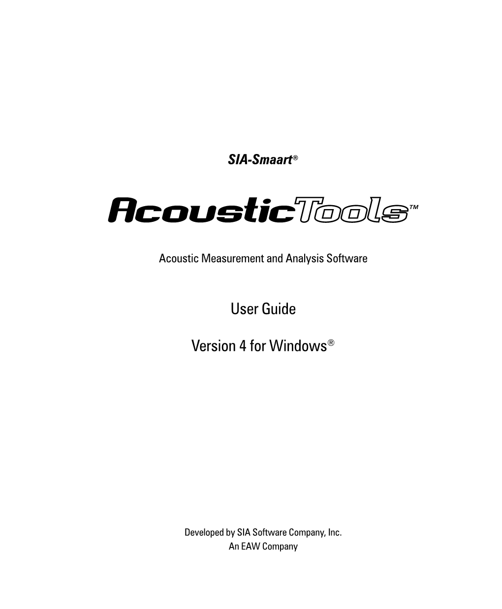 User Guide Version 4 for Windows®