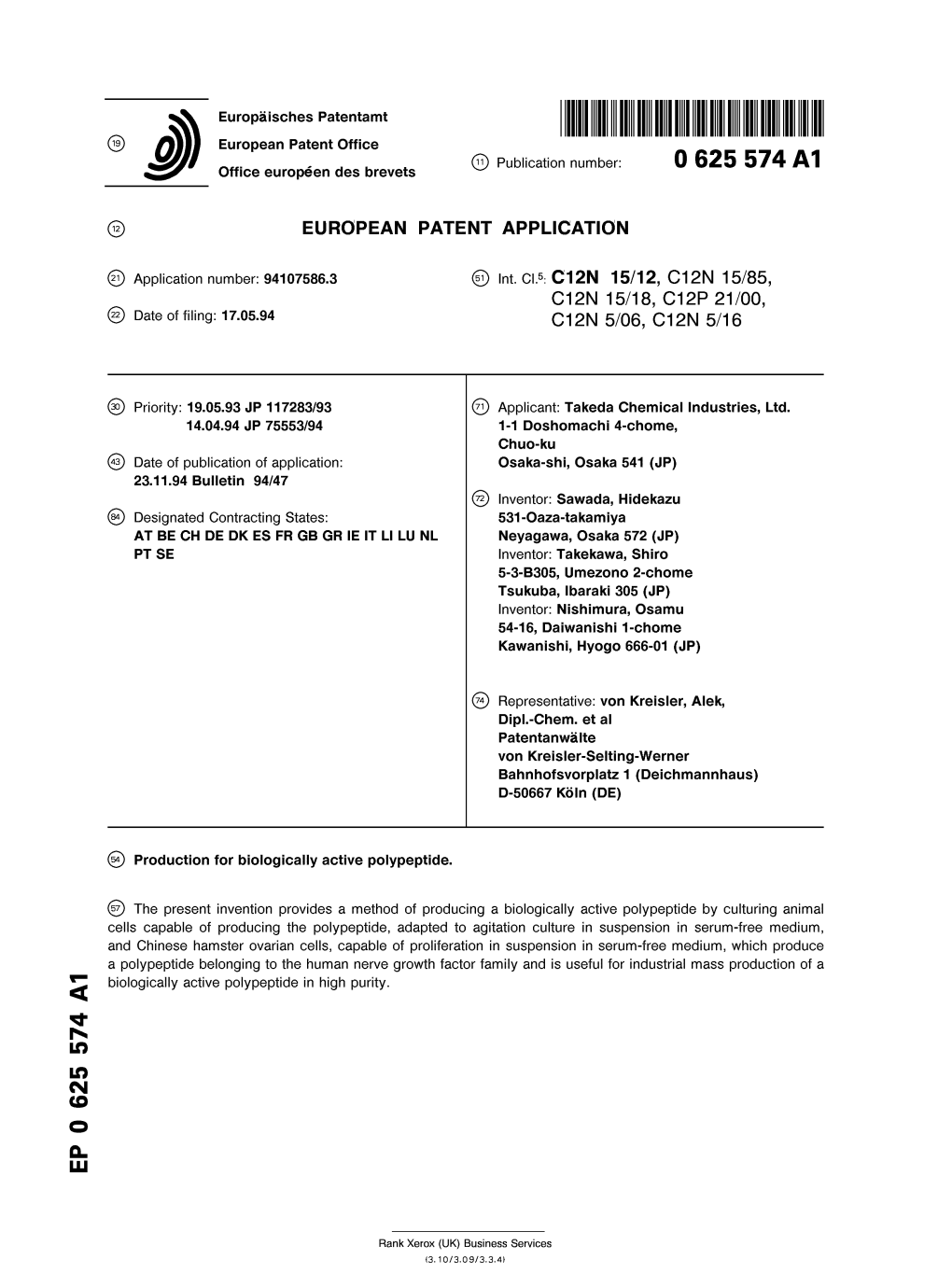 Production for Biologically Active Polypeptide