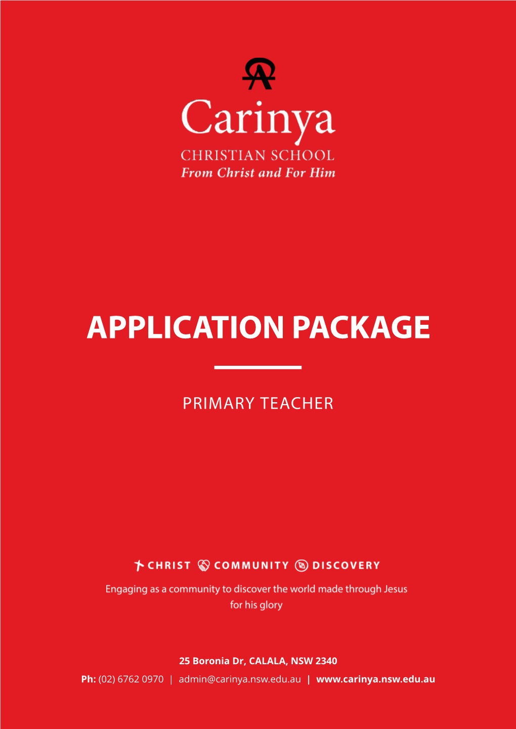 Tamworth Employment Application Package