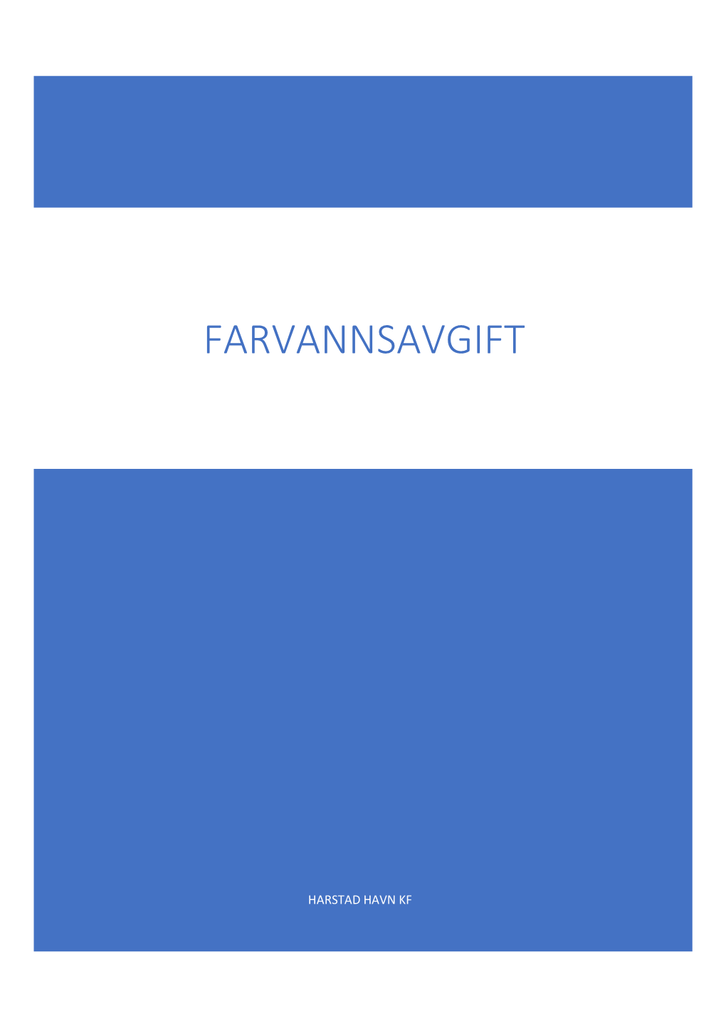 Farvannsavgift