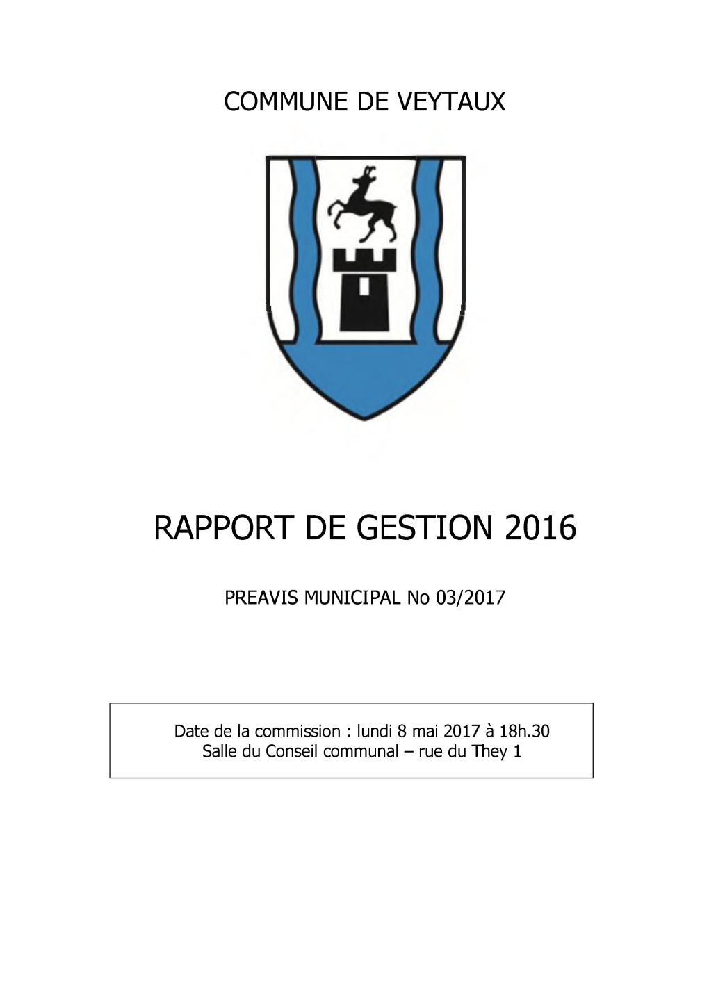 Rapport De Gestion 2016