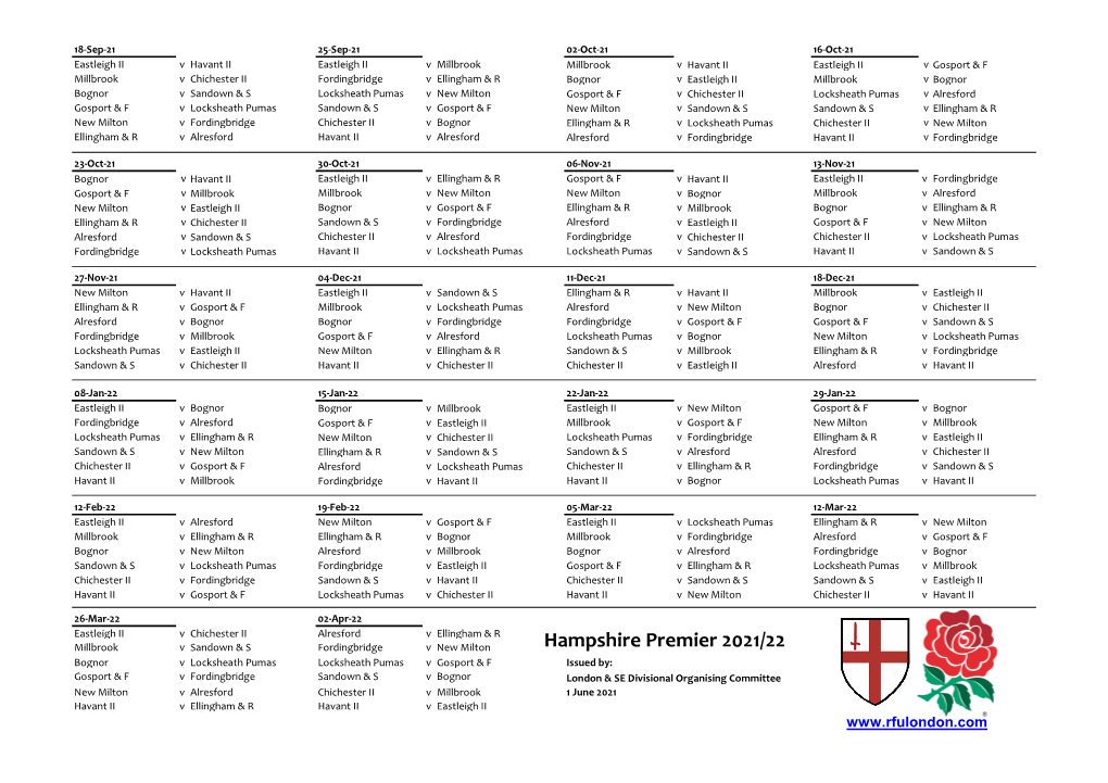 Hampshire Premier 21-22.Xlsx