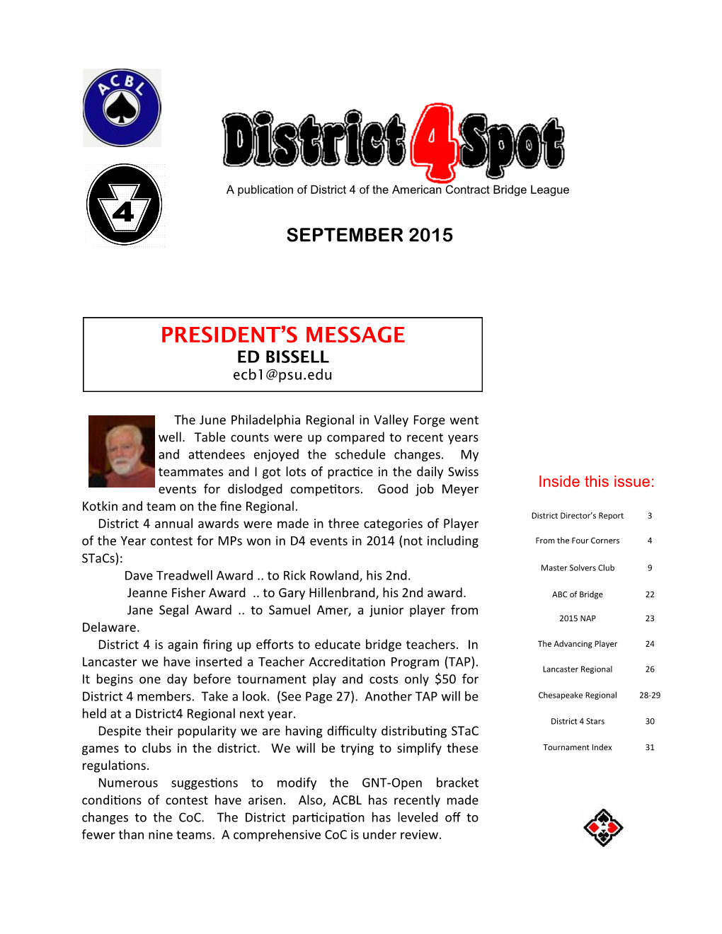 DISTRICT 4SPOT - SEPTEMBER 2015 - Page 2