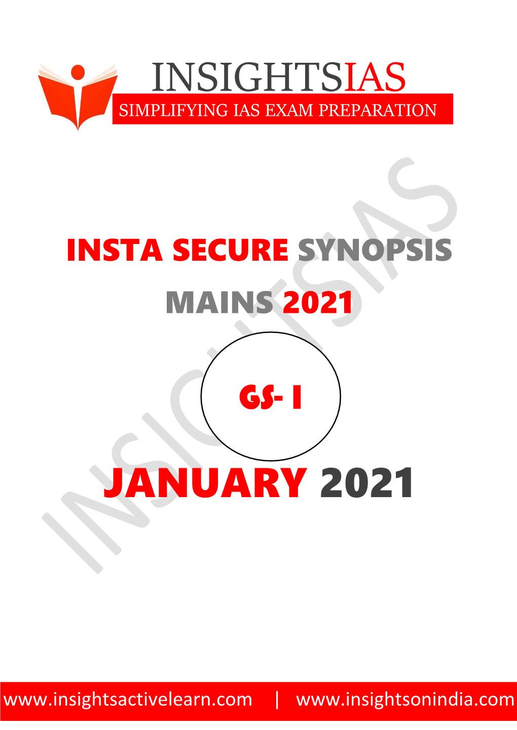 Insta Secure Synopsis Mains 2021