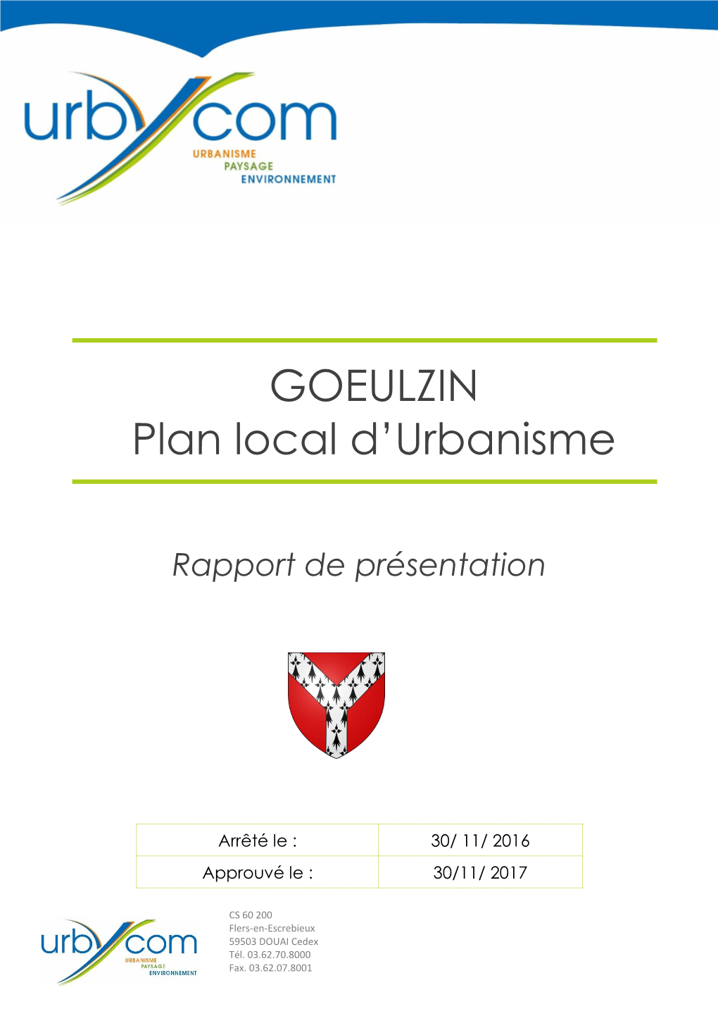 GOEULZIN Plan Local D'urbanisme