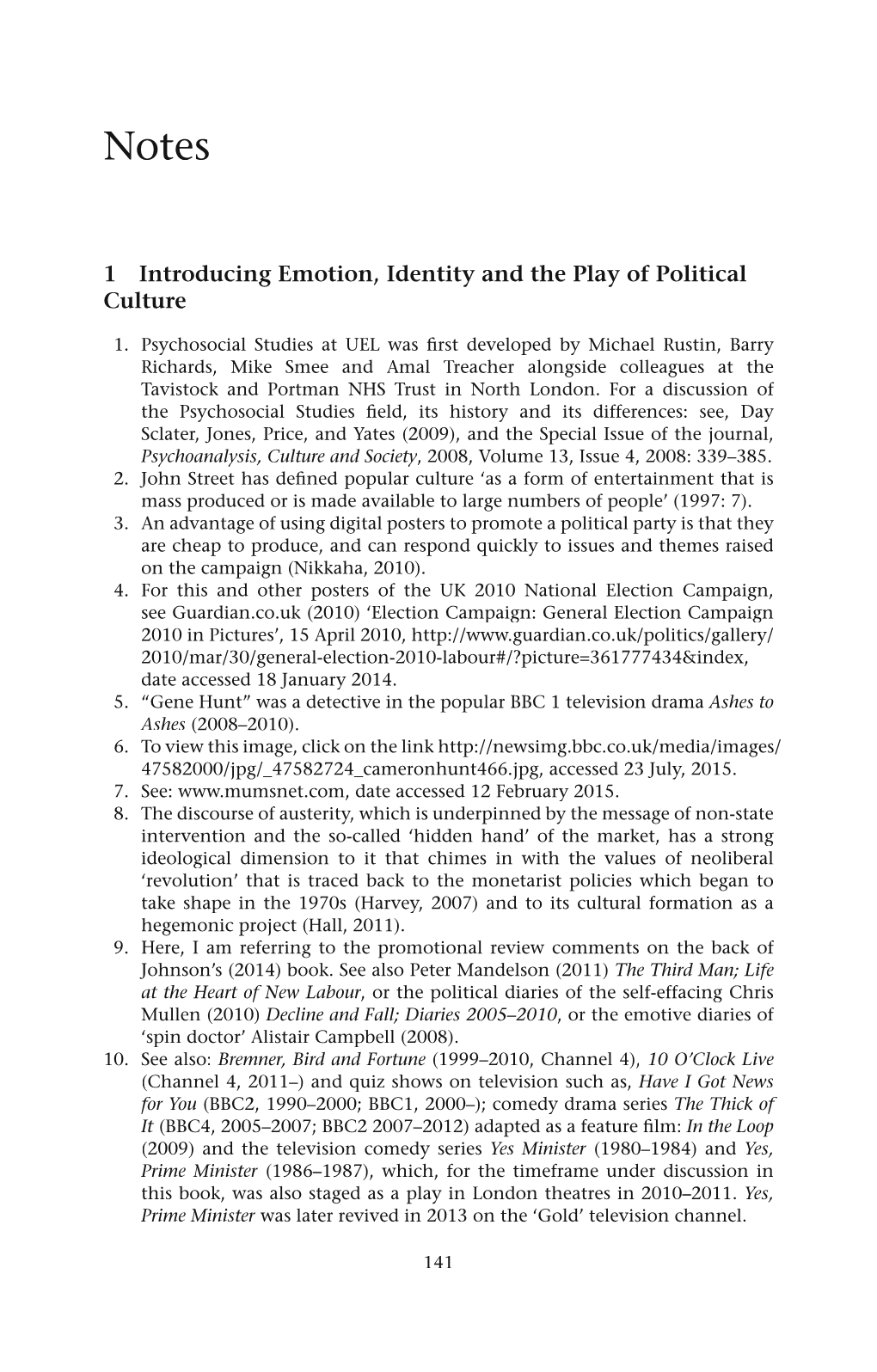 1 Introducing Emotion, Identity and the Play of Political Culture