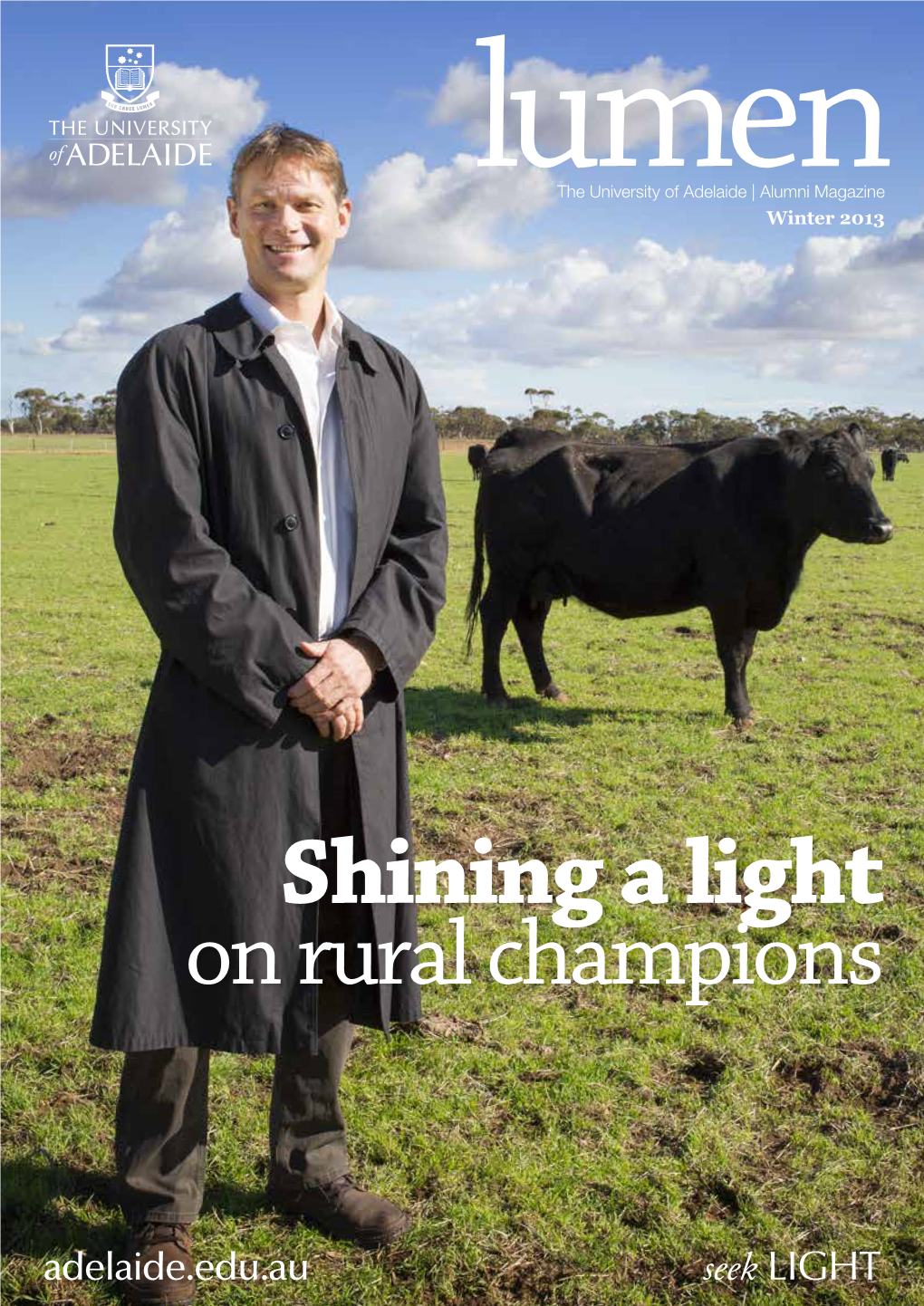 Shining a Light on Rural Champions the University of Adelaide Alumni Magazine