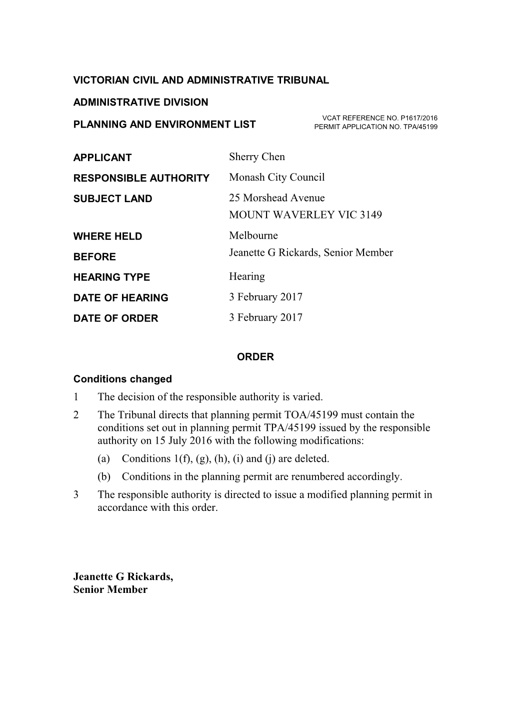 Victorian Civil and Administrative Tribunal s8