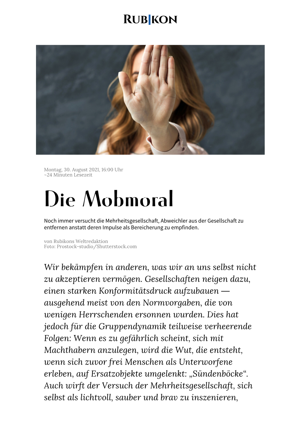 Die Mobmoral