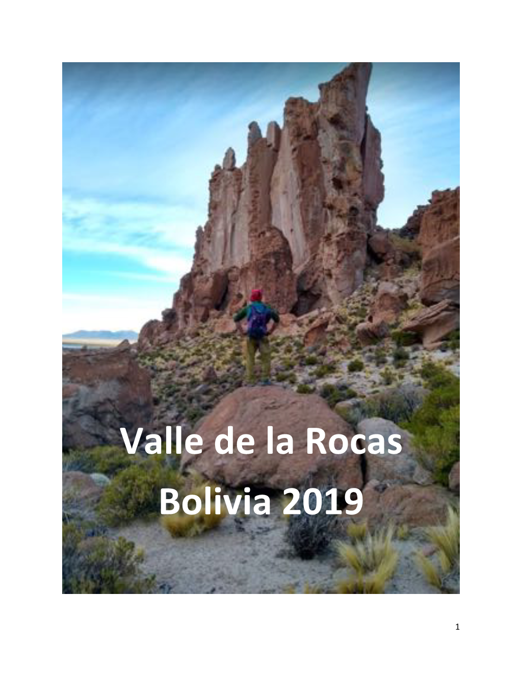 Valle De La Rocas Bolivia 2019