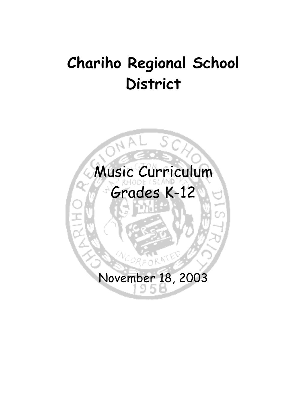 Chariho Regional School District