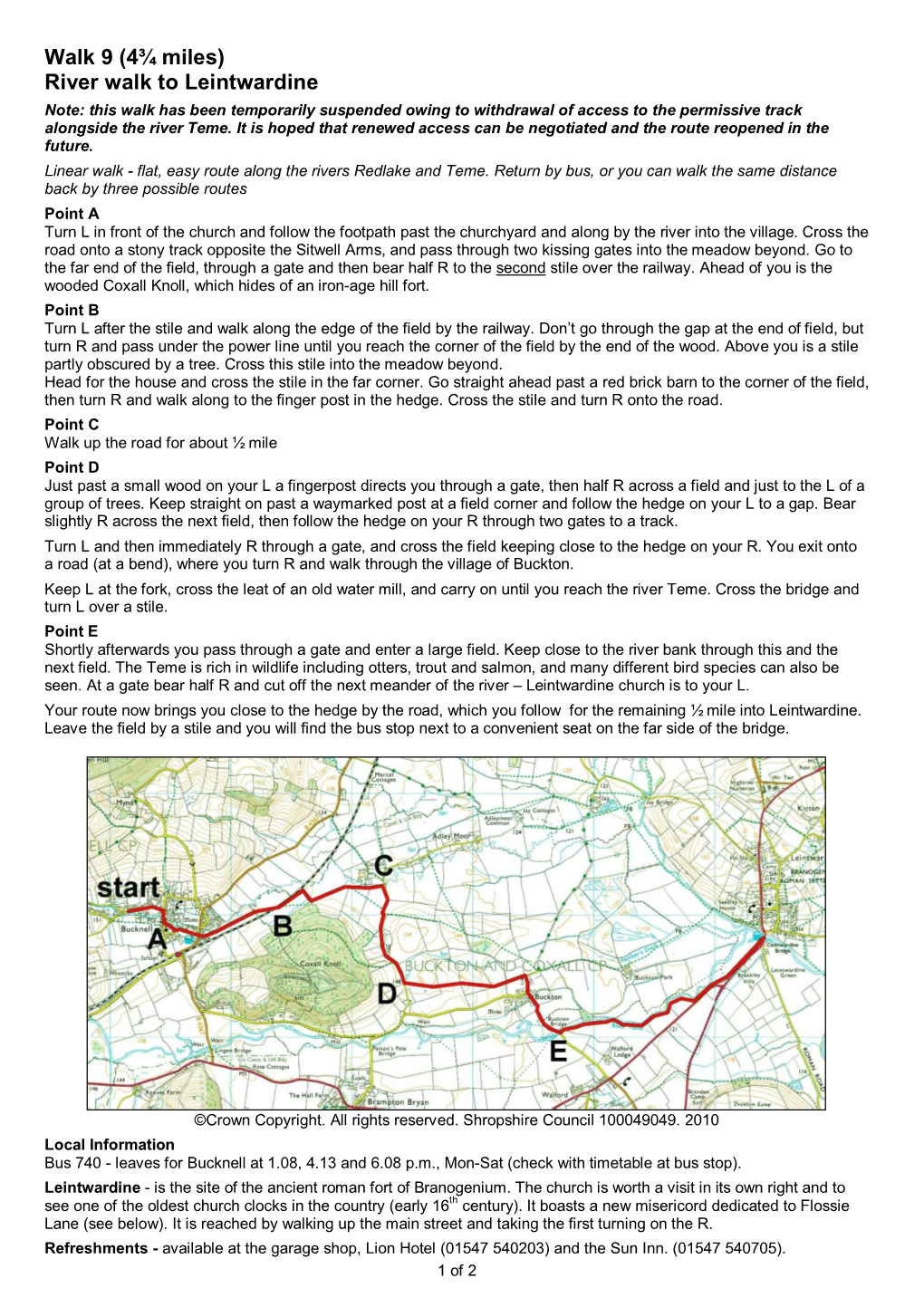 River Walk to Leintwardine