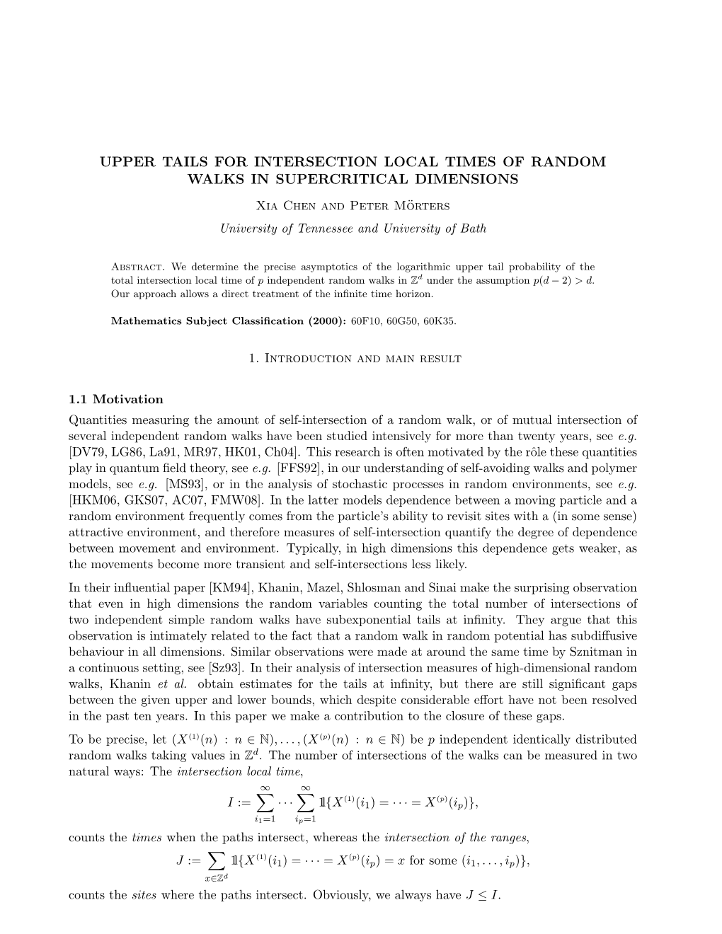 Upper Tails for Intersection Local Times of Random Walks in Supercritical Dimensions