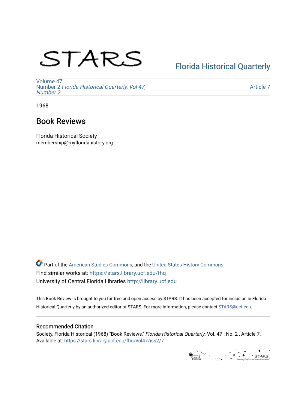 Florida Historical Quarterly