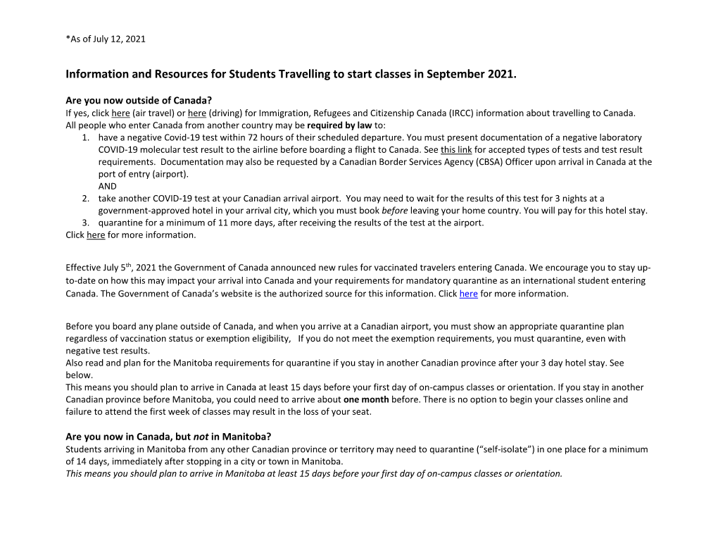 COVID-19 Quarantine Resources