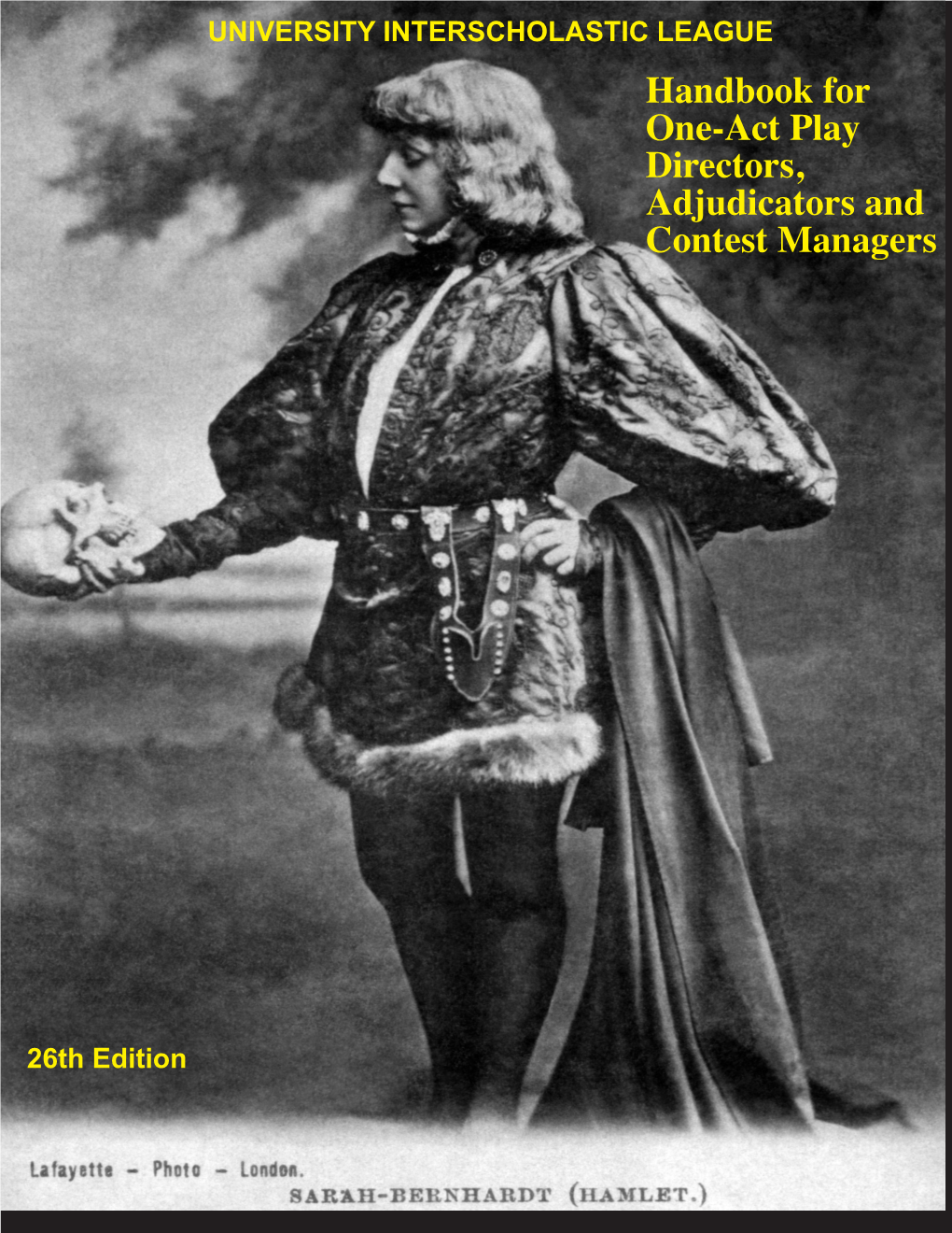 Handbook for One-Act Play Directors, Adjudicators and Contest Managers